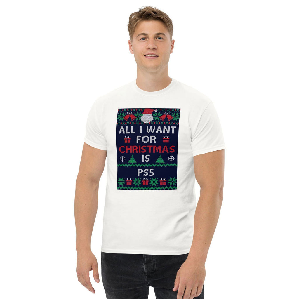 All I Want For Christmas Is PS5 Unisex T-Shirt - Popstar Panda