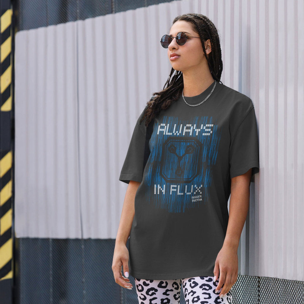 Always In Flux Oversized Faded T-Shirt - Popstar Panda