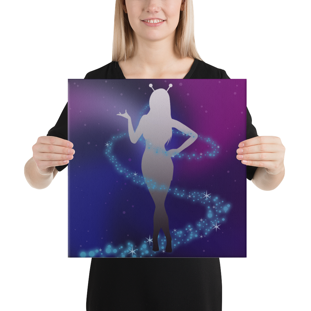 Cosmic Girl Canvas - Popstar Panda