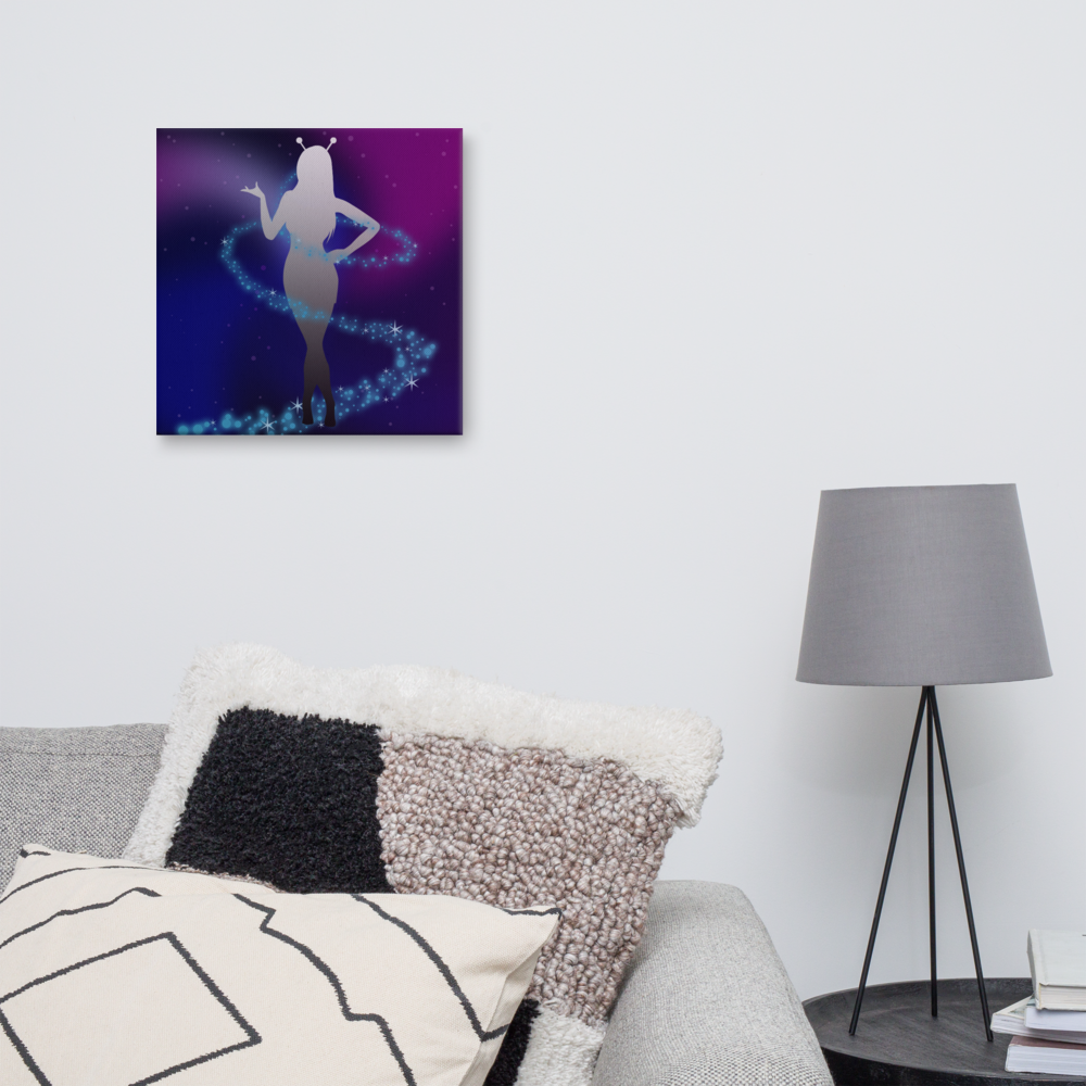 Cosmic Girl Canvas - Popstar Panda