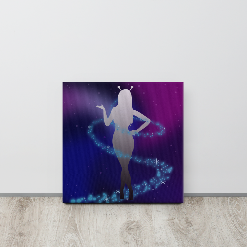 Cosmic Girl Canvas - Popstar Panda