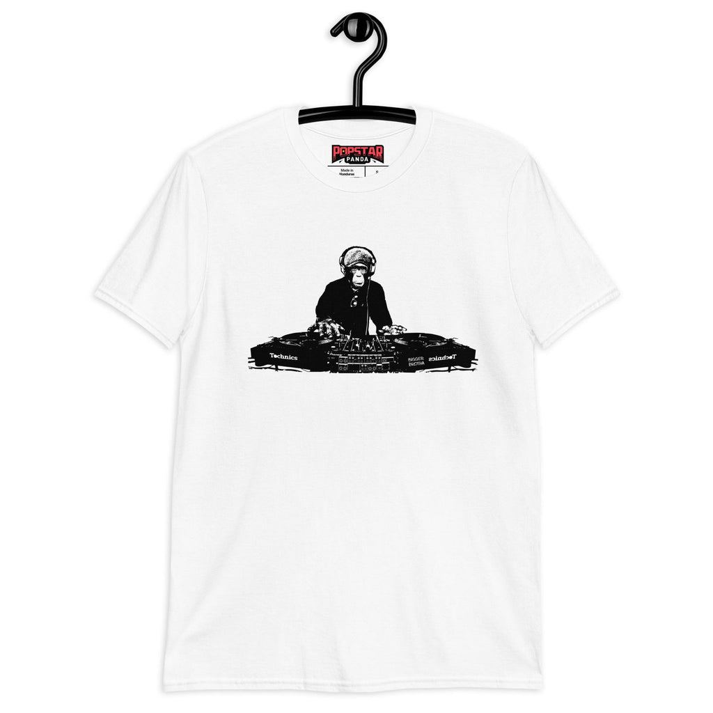 DJ Monkey Tee (Original White) - Popstar Panda