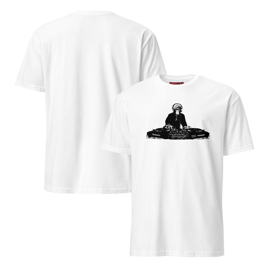 DJ Monkey Tee (Original White) - Popstar Panda