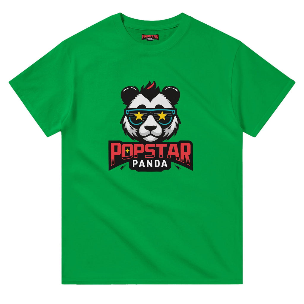 Design Your Own T-Shirt (Change Image) - Heavyweight Crewneck T-Shirt - Popstar Panda