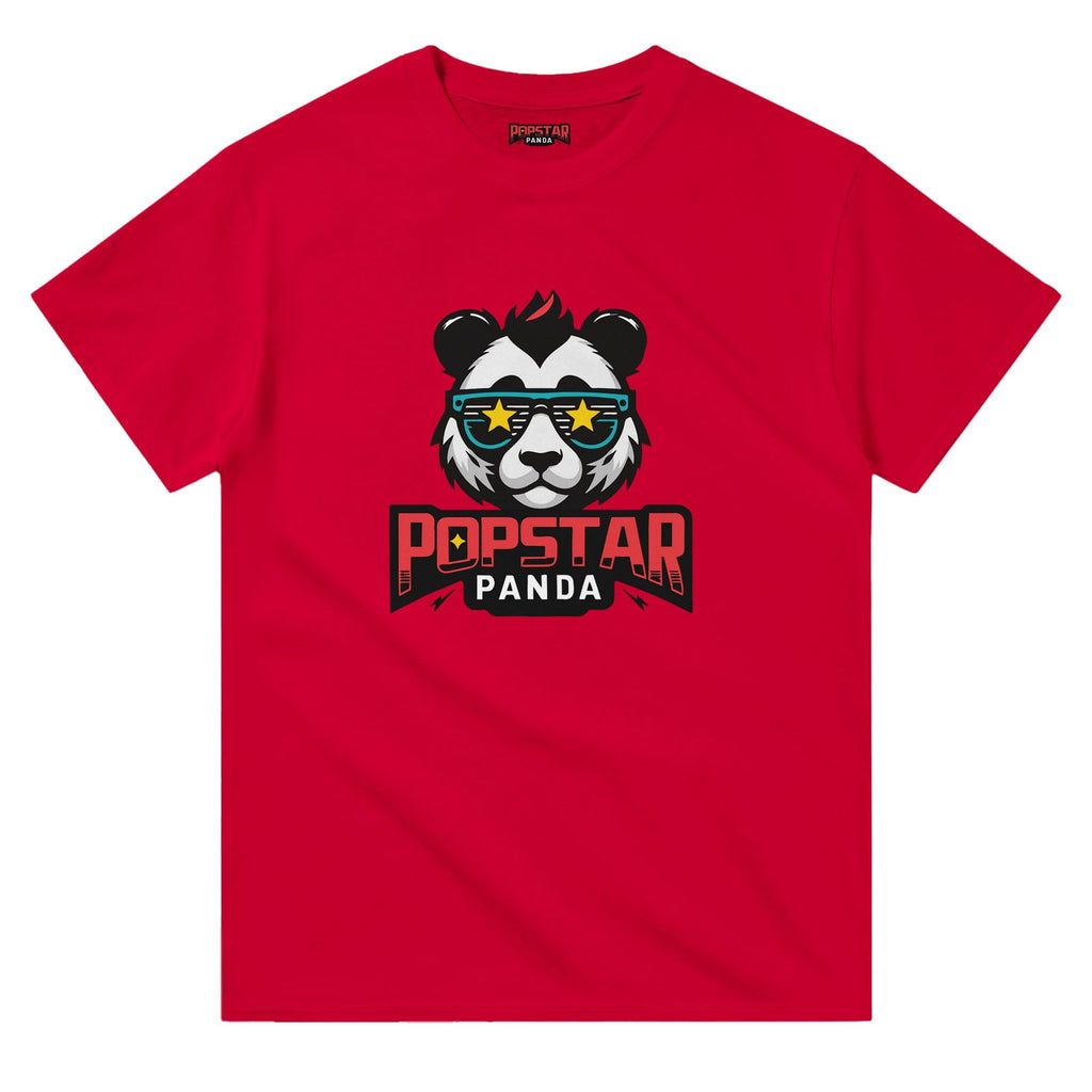 Design Your Own T-Shirt (Change Image) - Heavyweight Crewneck T-Shirt - Popstar Panda