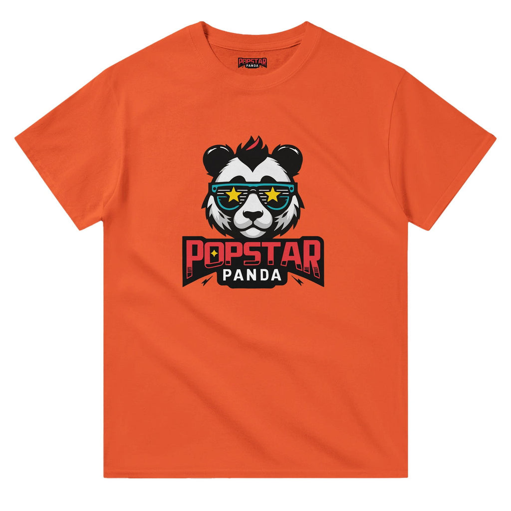Design Your Own T-Shirt (Change Image) - Heavyweight Crewneck T-Shirt - Popstar Panda