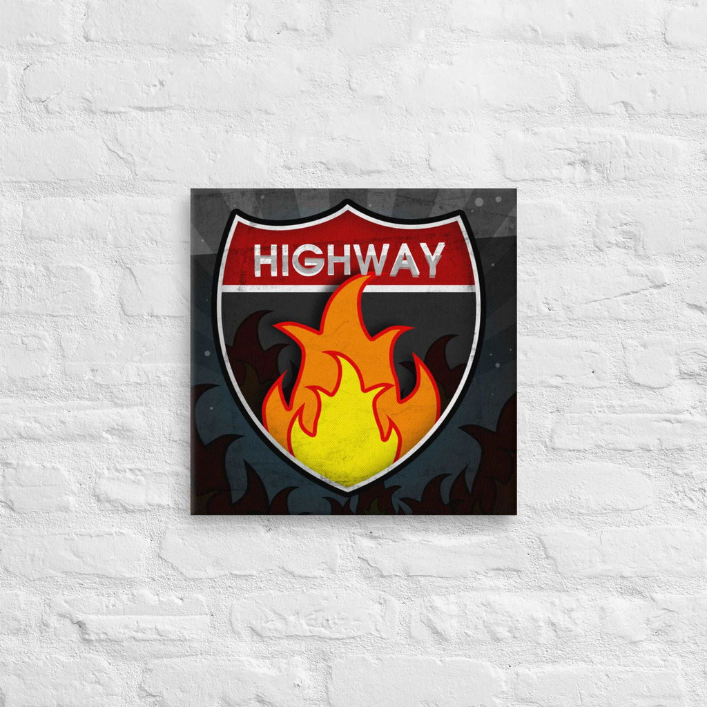 Highway to Hell Canvas - Popstar Panda - 
