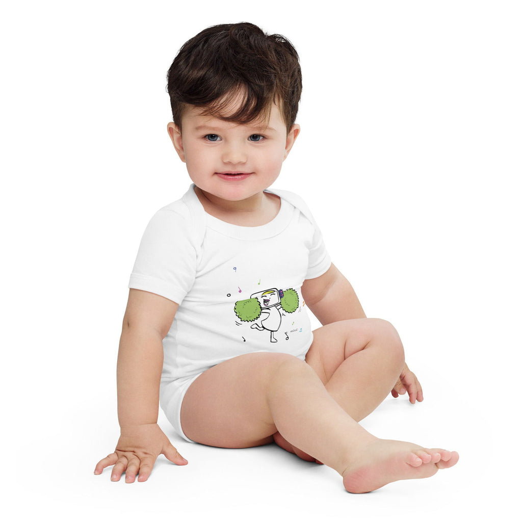 Jee (Muzicoz) Cheerleader Baby Short Sleeve One Piece - Popstar Panda