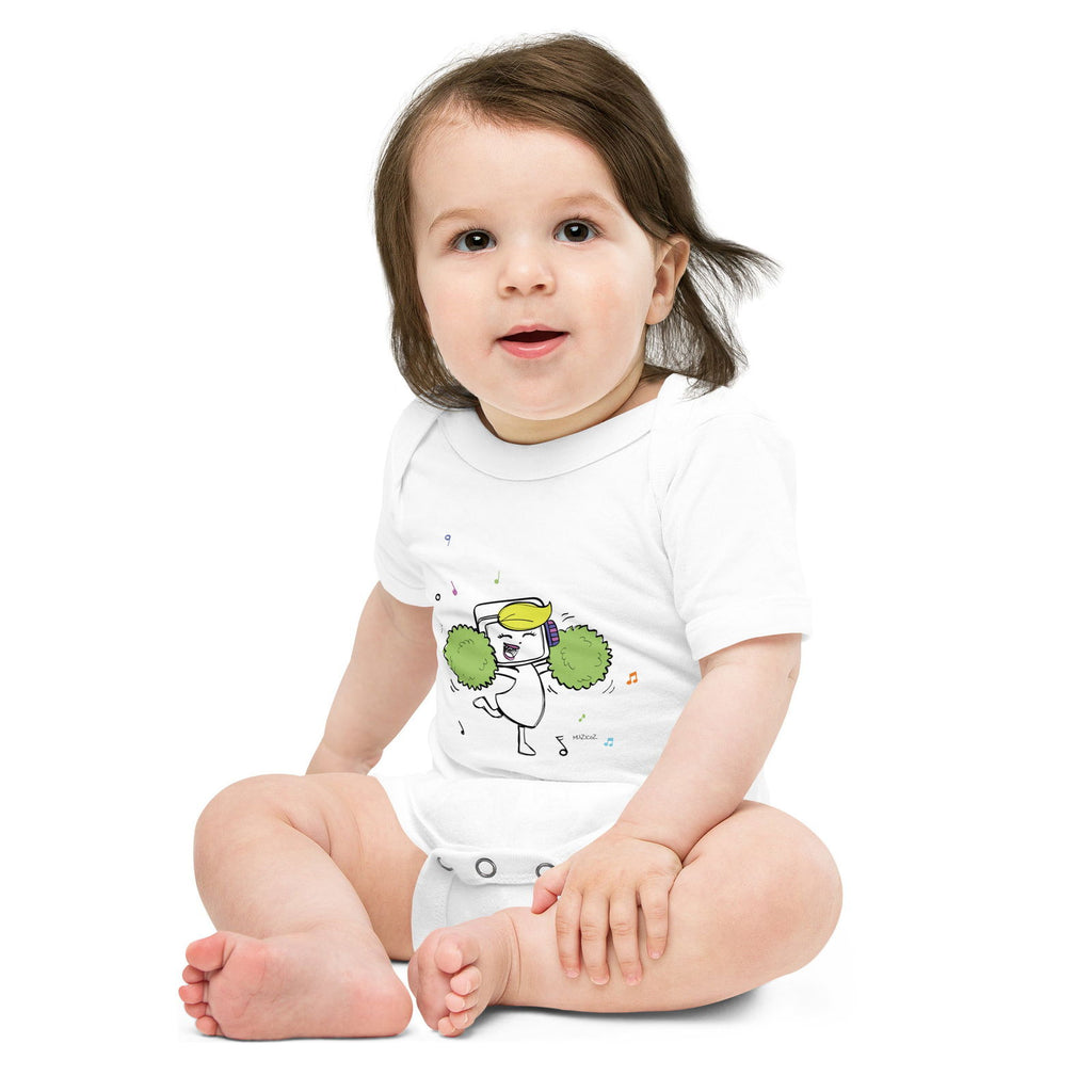 Jee (Muzicoz) Cheerleader Baby Short Sleeve One Piece - Popstar Panda
