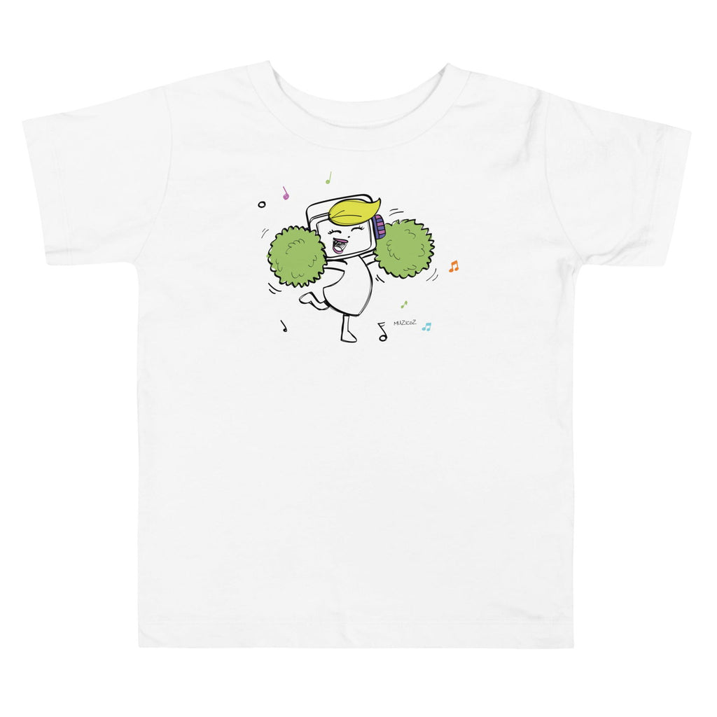 Jee (Muzicoz) Cheerleader Toddler Short Sleeve Tee - Popstar Panda