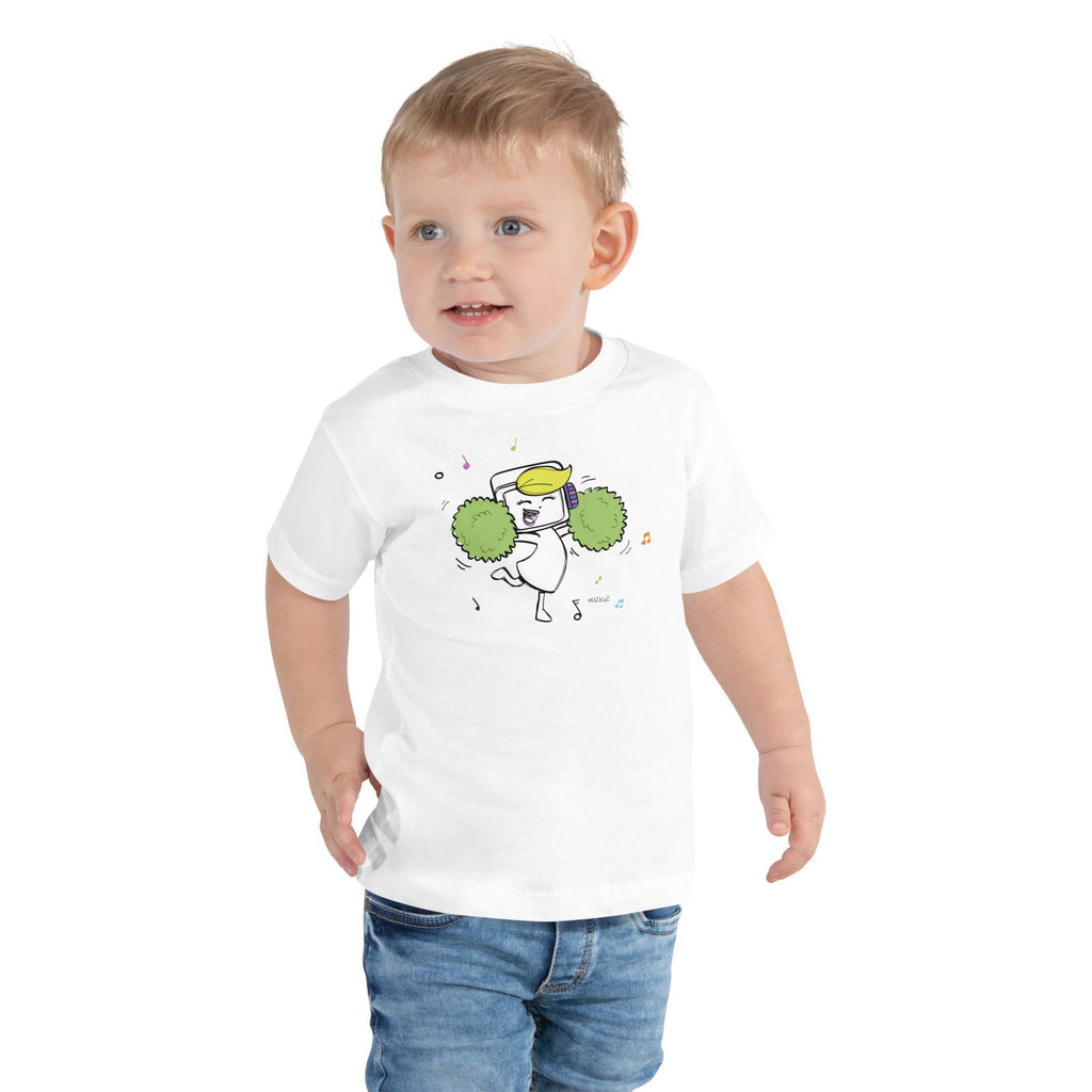 Jee (Muzicoz) Cheerleader Toddler Short Sleeve Tee - Popstar Panda