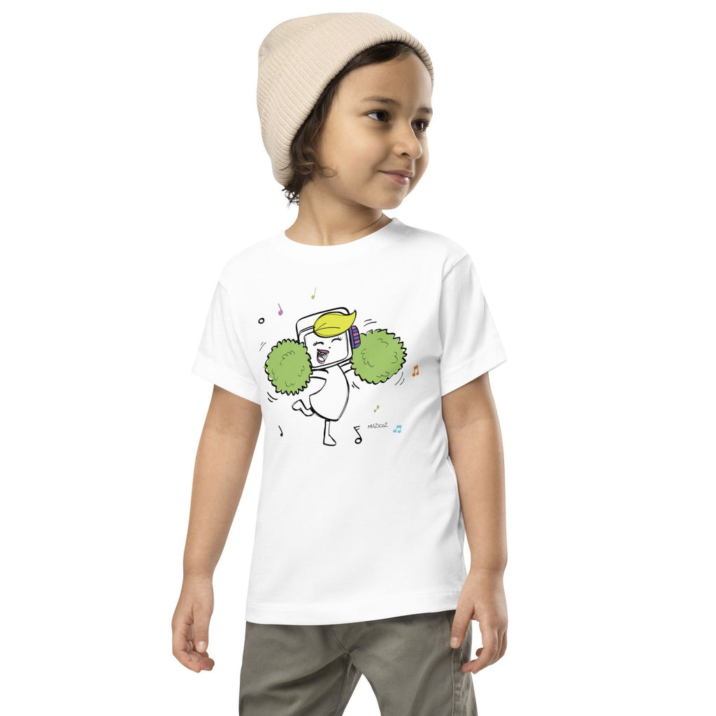 Jee (Muzicoz) Cheerleader Toddler Short Sleeve Tee - Popstar Panda