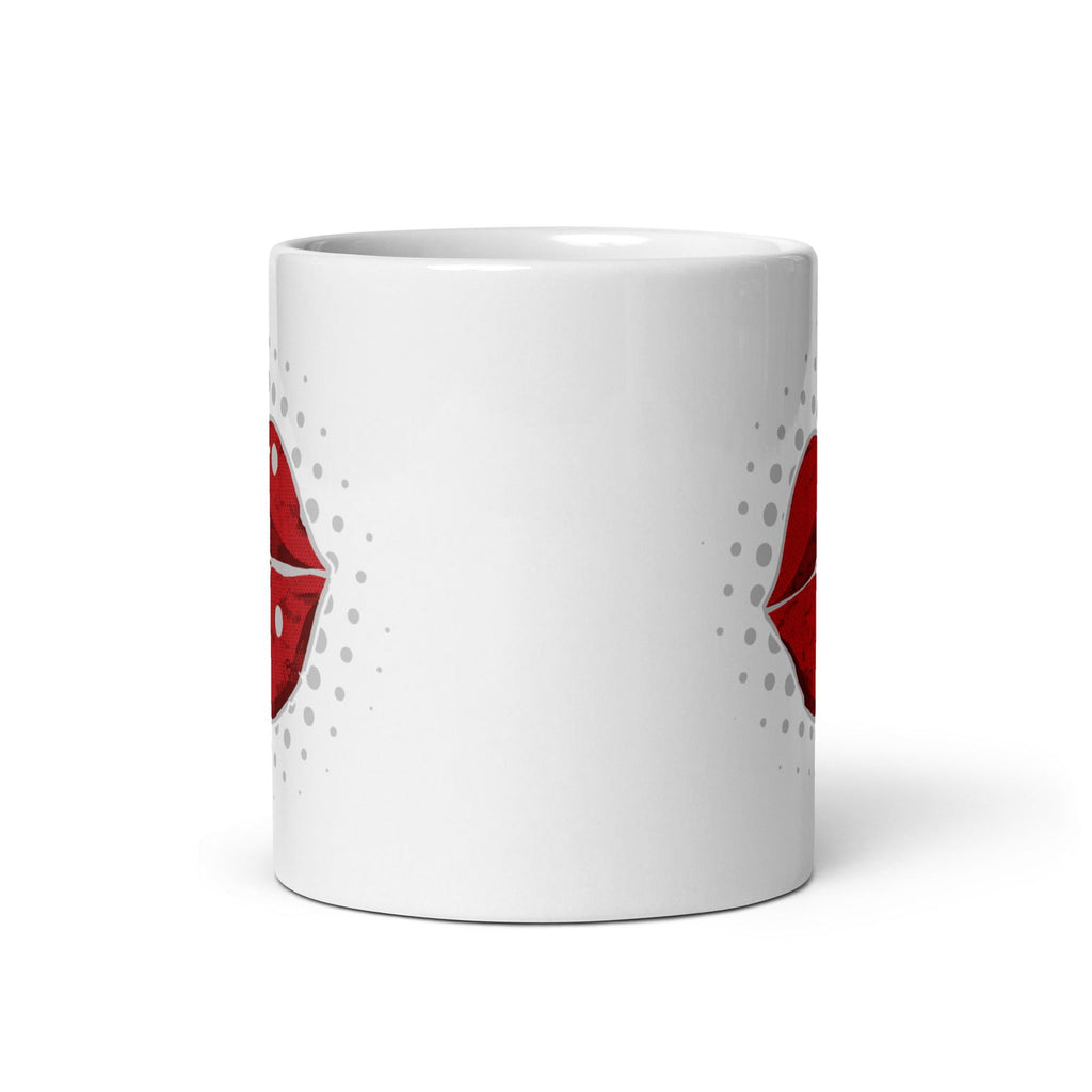 Lips iCON White Glossy Mug - Popstar Panda - 