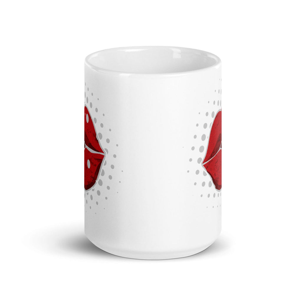 Lips iCON White Glossy Mug - Popstar Panda - 