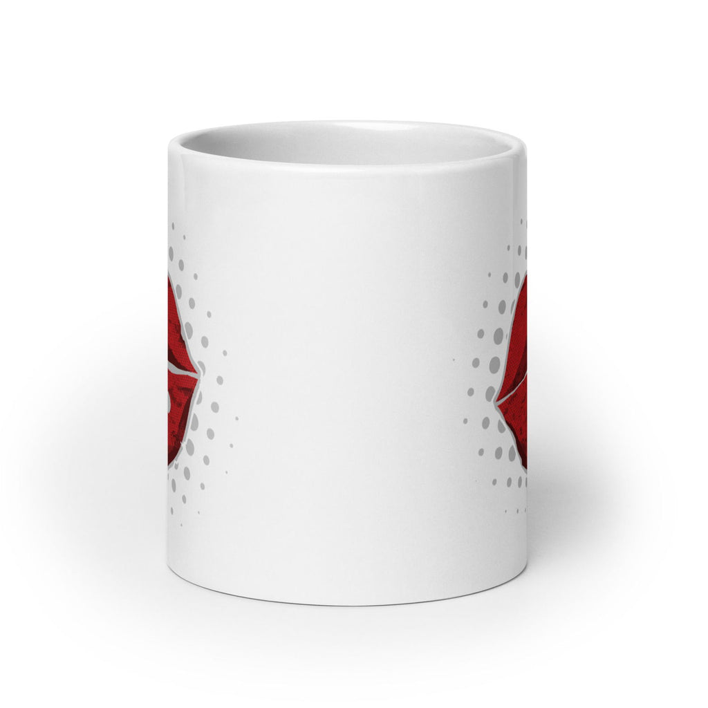 Lips iCON White Glossy Mug - Popstar Panda - 