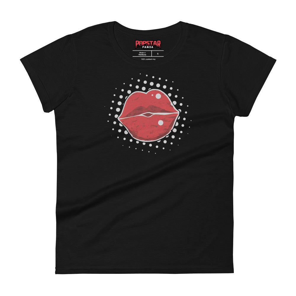 Lips iCON Women's Short Sleeve T-Shirt - Popstar Panda - 