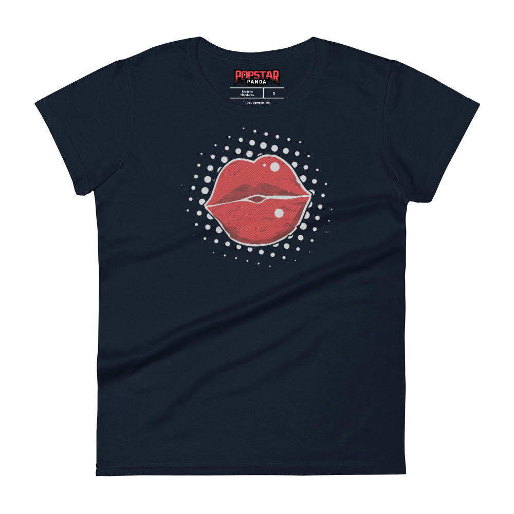 Lips iCON Women's Short Sleeve T-Shirt - Popstar Panda - 