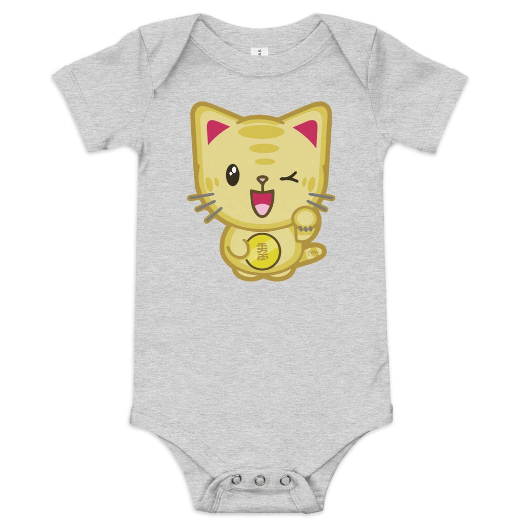 Lucky Cat Kawaii Baby Bodysuit Onesie! - Popstar Panda - 