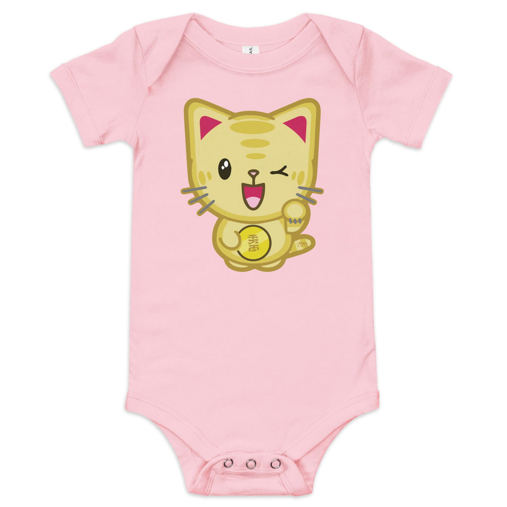 Lucky Cat Kawaii Baby Bodysuit Onesie! - Popstar Panda - 
