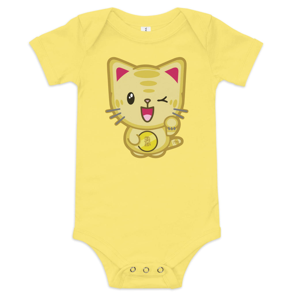 Lucky Cat Kawaii Baby Bodysuit Onesie! - Popstar Panda - 