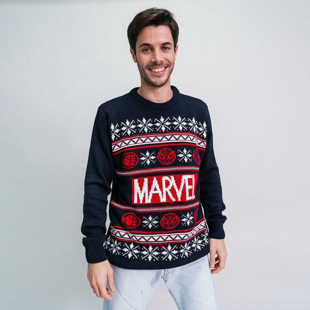 Marvel Dark Unisex Jumper Blue - Popstar Panda