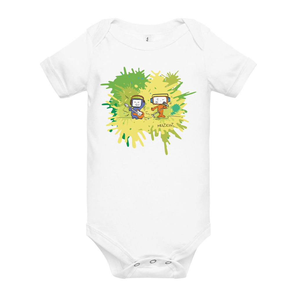 Nico & Fossy Baby Short Sleeve One Piece - Popstar Panda