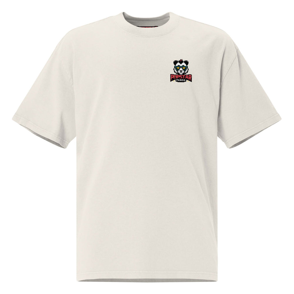Popstar Panda Logo (SM) Oversized Faded T-Shirt - Popstar Panda - 