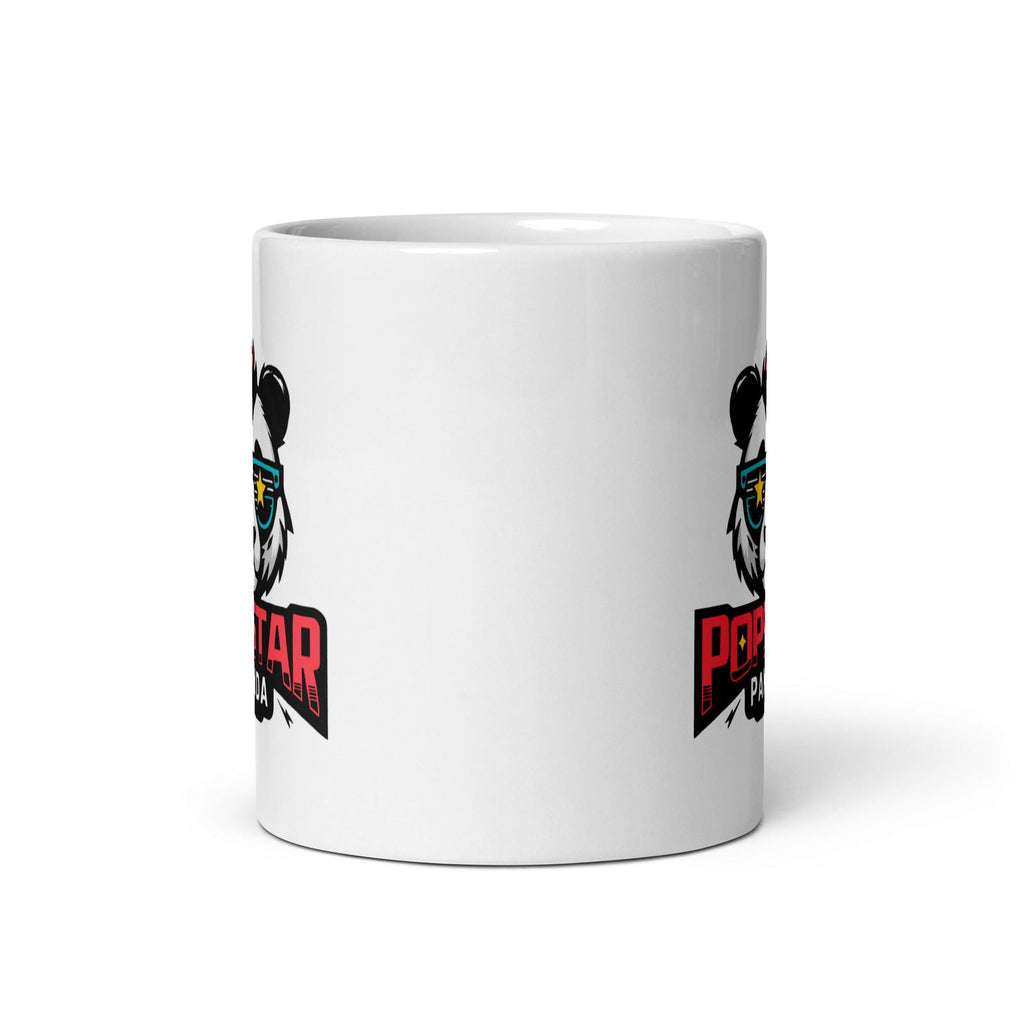 Popstar Panda Logo White glossy mug - Popstar Panda - 