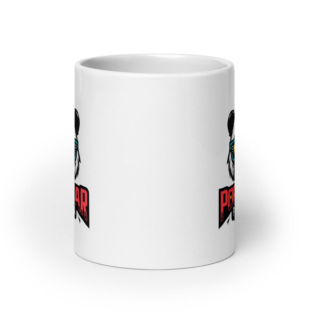 Popstar Panda Logo White glossy mug - Popstar Panda - 