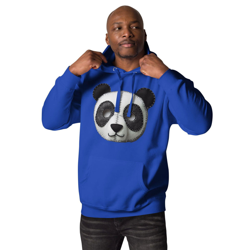 Stitched Panda Face Unisex Hoodie - Popstar Panda