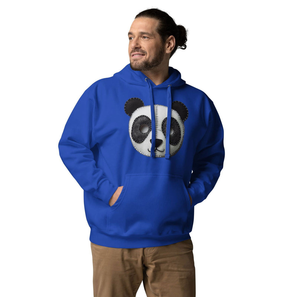 Stitched Panda Face Unisex Hoodie - Popstar Panda