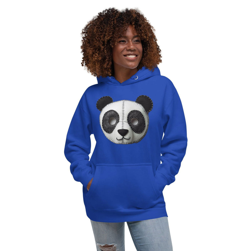 Stitched Panda Face Unisex Hoodie - Popstar Panda