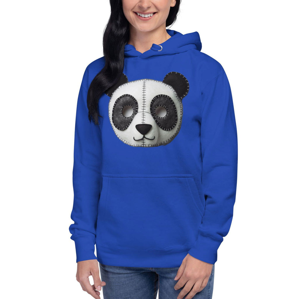 Stitched Panda Face Unisex Hoodie - Popstar Panda