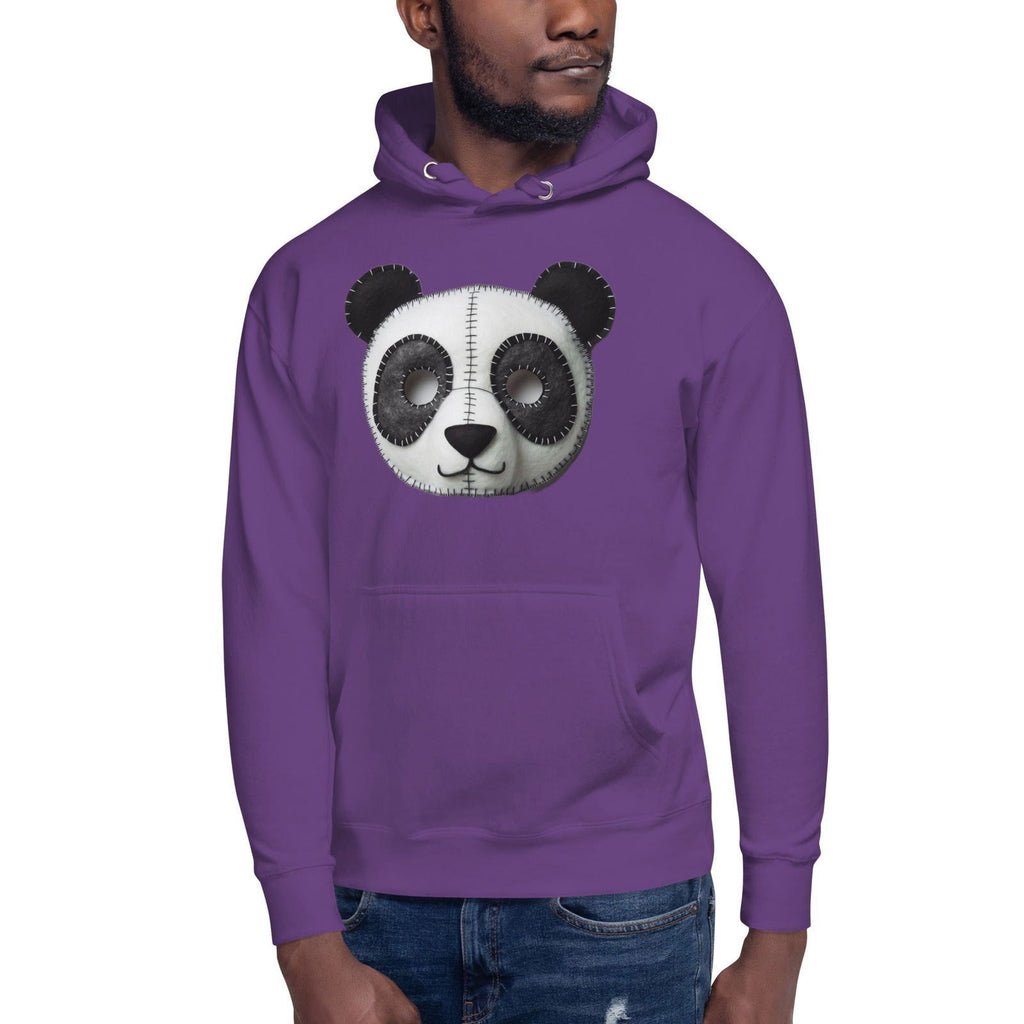 Stitched Panda Face Unisex Hoodie - Popstar Panda