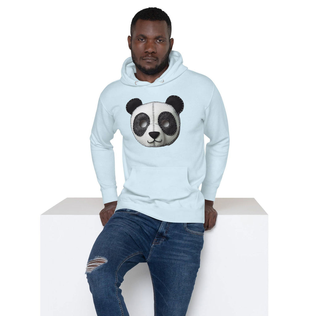 Stitched Panda Face Unisex Hoodie - Popstar Panda