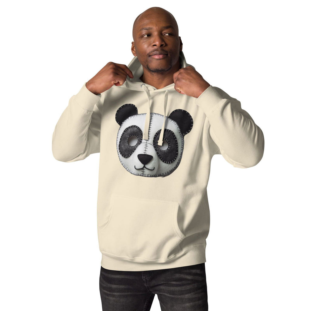 Stitched Panda Face Unisex Hoodie - Popstar Panda