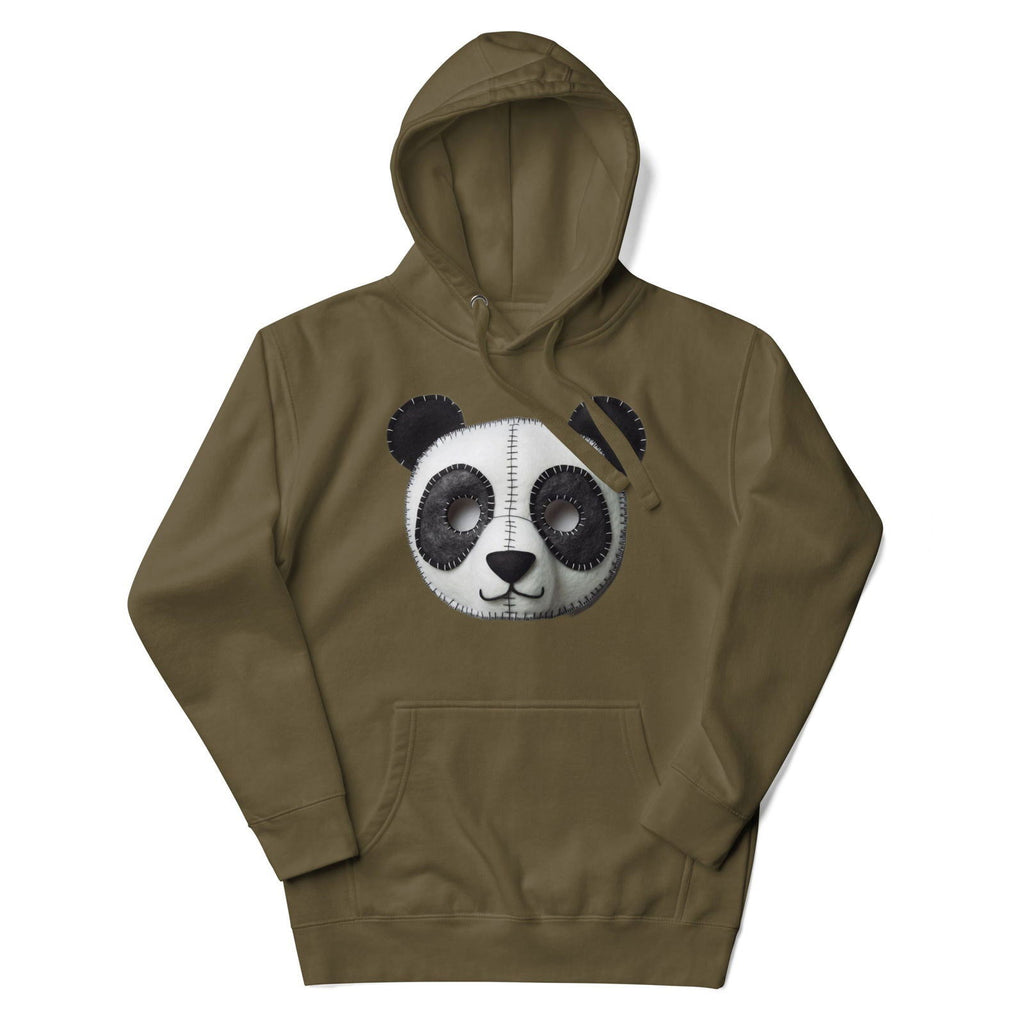 Stitched Panda Face Unisex Hoodie - Popstar Panda