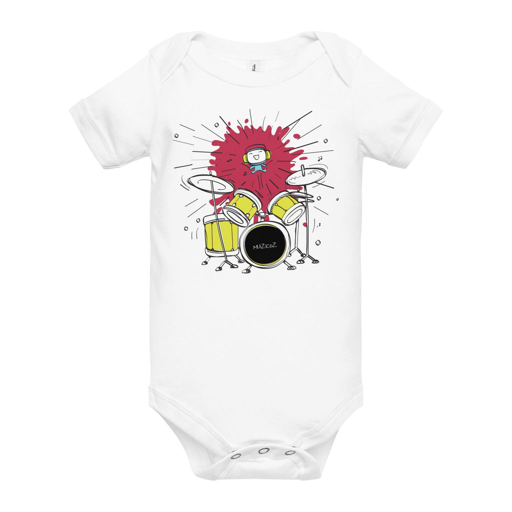 Tico (Muzicoz) Baby Short Sleeve One Piece - Popstar Panda