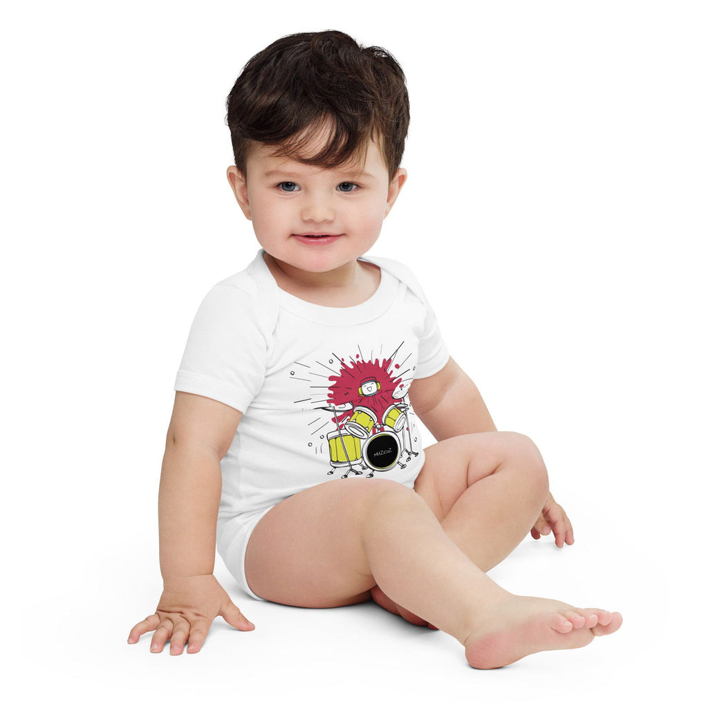 Tico (Muzicoz) Baby Short Sleeve One Piece - Popstar Panda