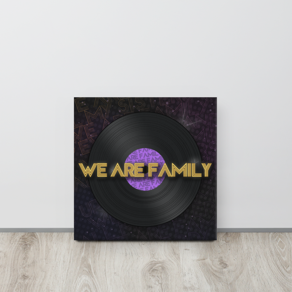 We Are Family Canvas - Popstar Panda