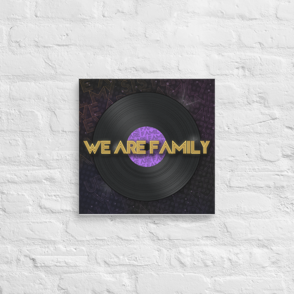 We Are Family Canvas - Popstar Panda