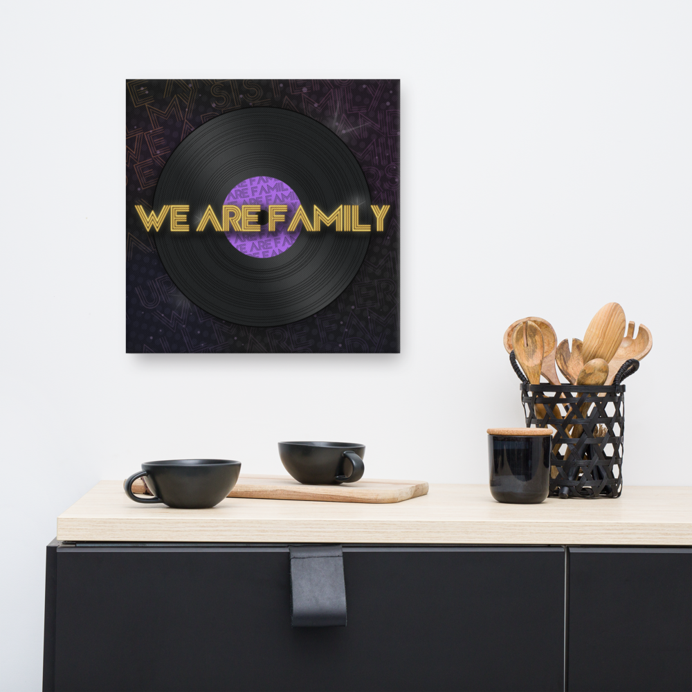 We Are Family Canvas - Popstar Panda