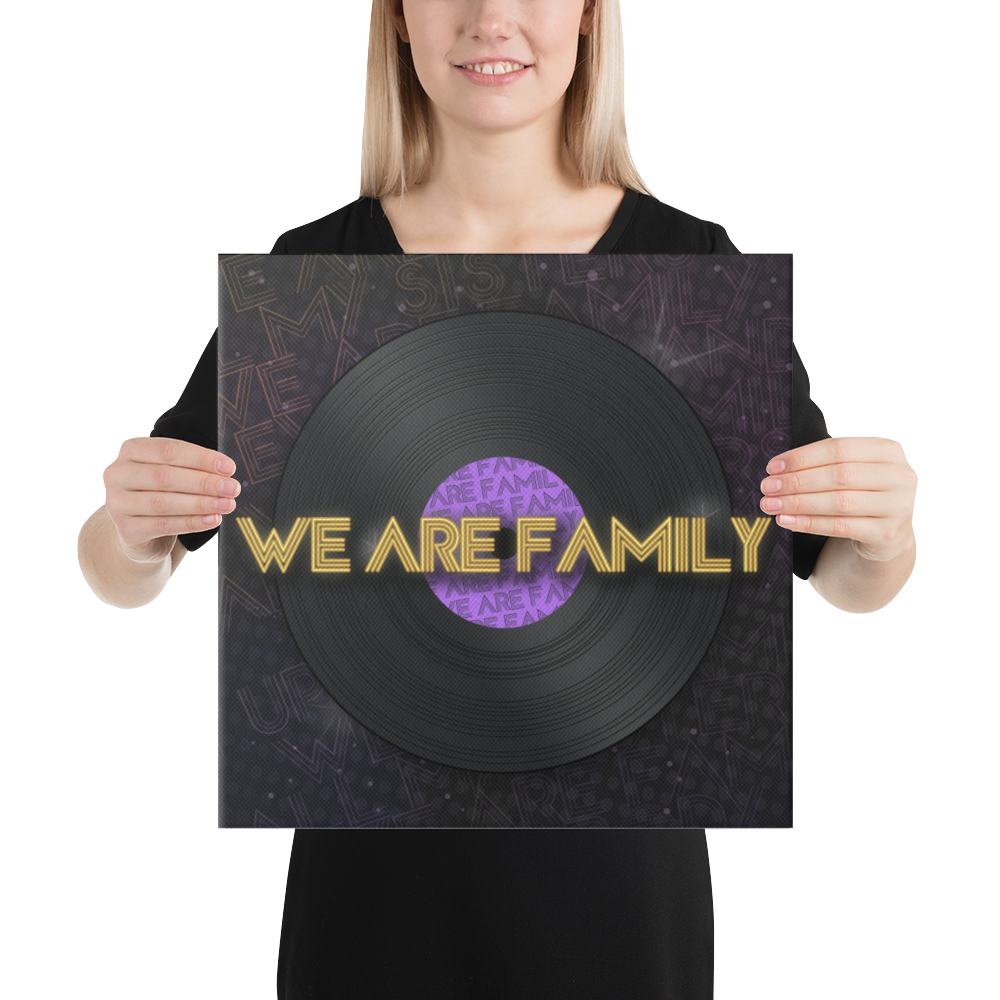 We Are Family Canvas - Popstar Panda