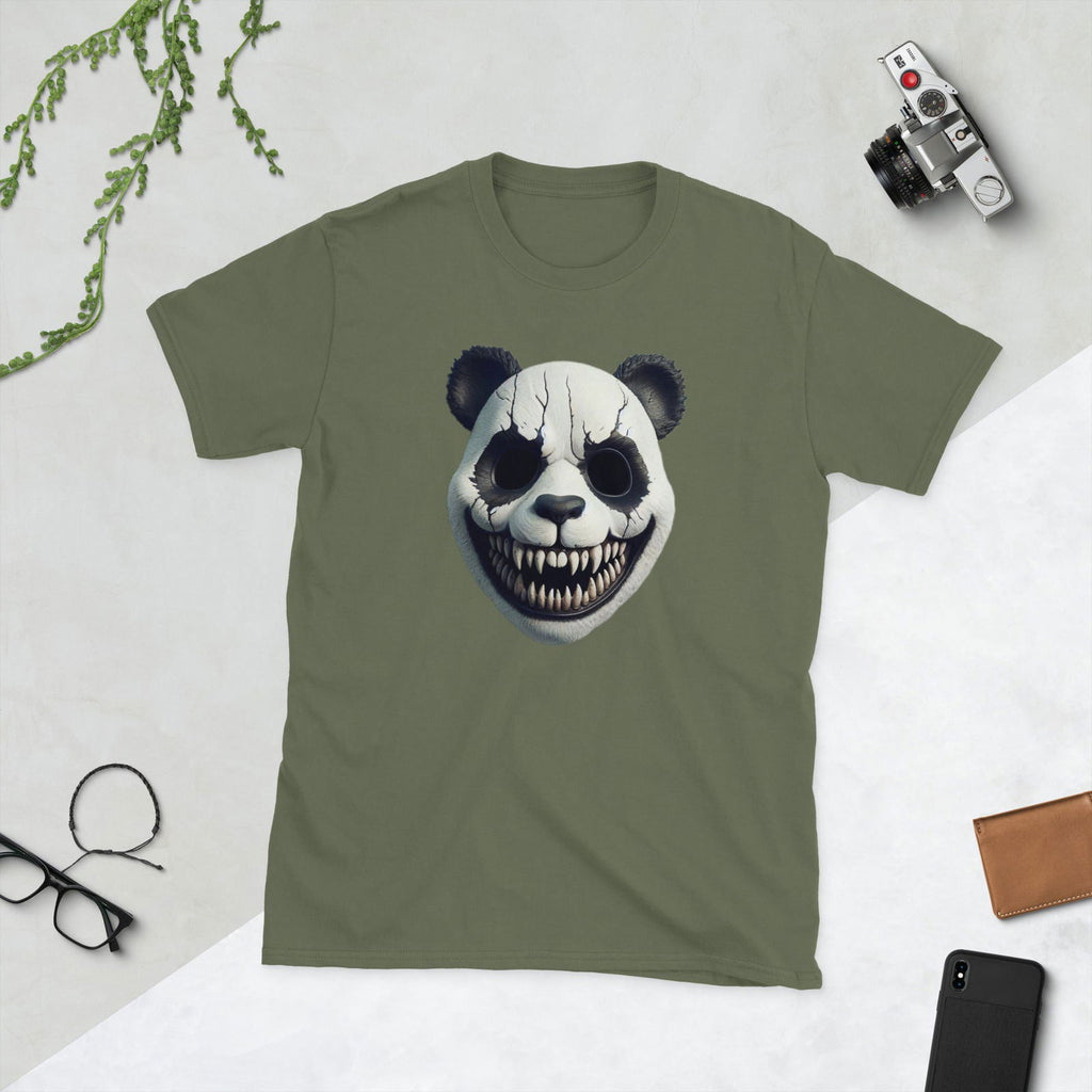 Why So Scared Panda Short-Sleeve Unisex T-Shirt - Popstar Panda