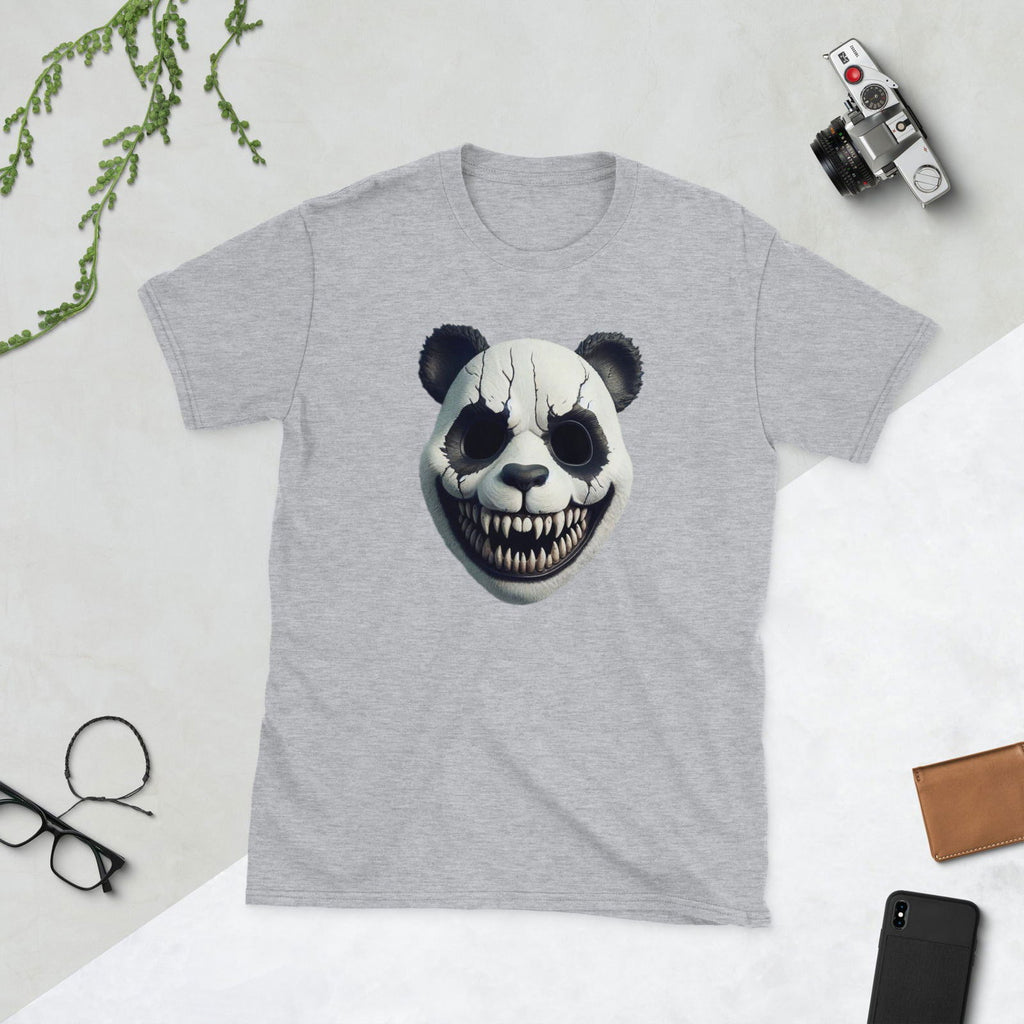 Why So Scared Panda Short-Sleeve Unisex T-Shirt - Popstar Panda