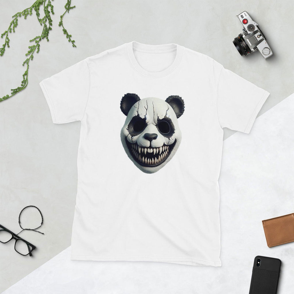 Why So Scared Panda Short-Sleeve Unisex T-Shirt - Popstar Panda
