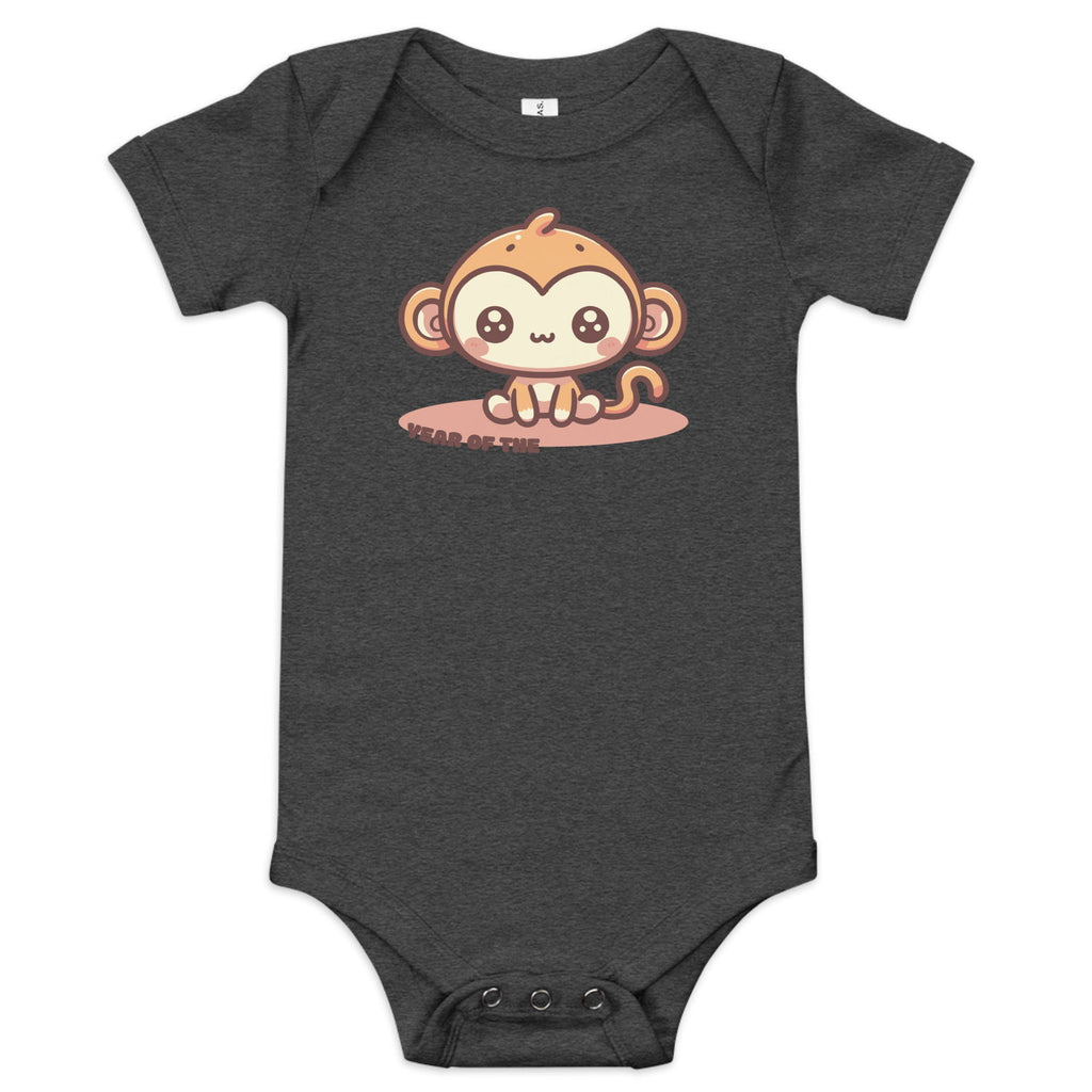 Year of the Monkey Baby short sleeve one piece - Popstar Panda - 