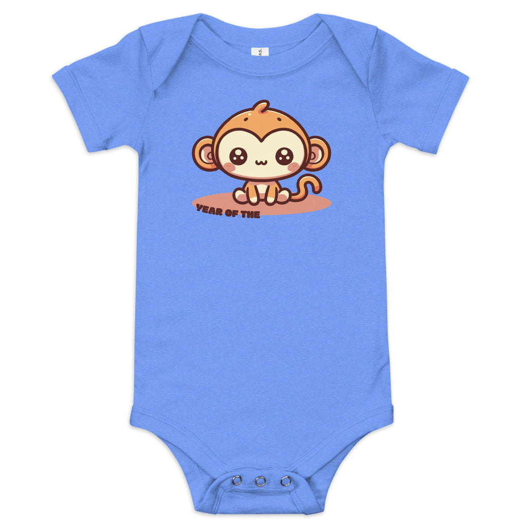 Year of the Monkey Baby short sleeve one piece - Popstar Panda - 