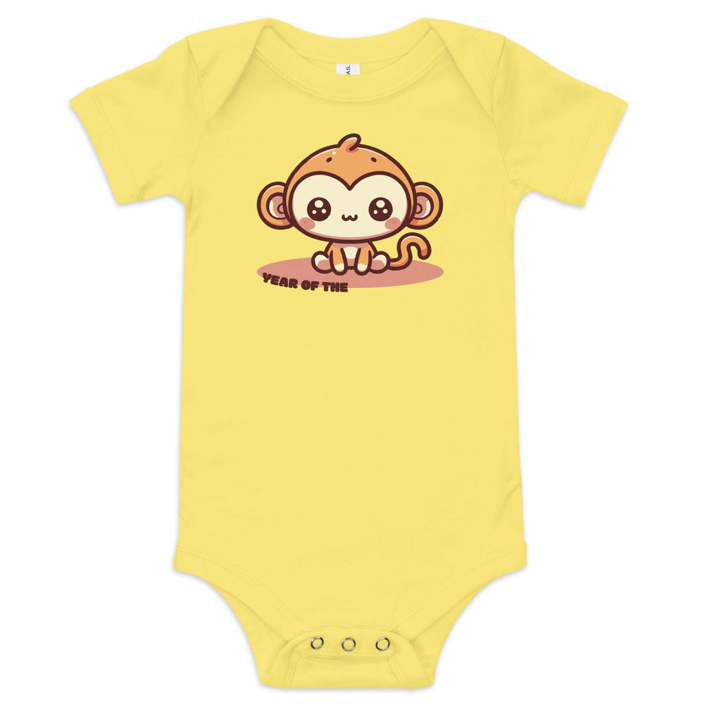 Year of the Monkey Baby short sleeve one piece - Popstar Panda - 