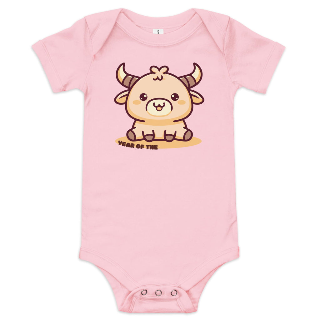 Year of the Ox Baby short sleeve one piece - Popstar Panda - 
